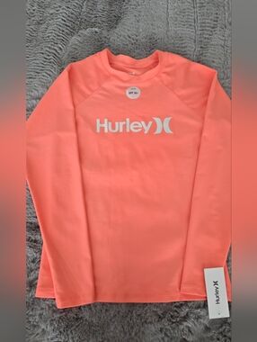 Hurley Ladies Long Sleeve Rash Guard UPF 50+  Medium